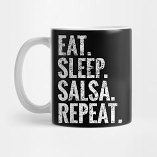 Eat Sleep Salsa Repeat Mug